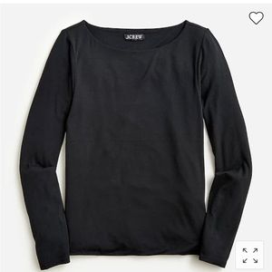 JCrew FormKnit long-sleeve shirt Black
